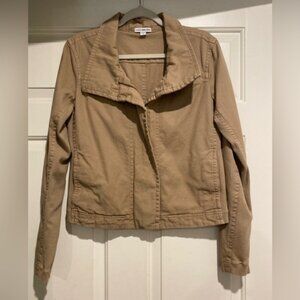 🔥James Perse cropped moto jacket size 4